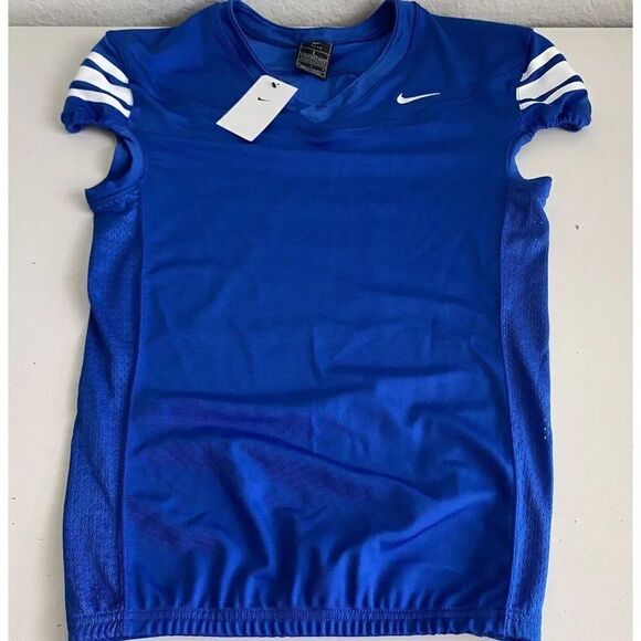 Nike Football Performance Jersey Mesh Vented CI3767-494 Royal Blue Men’s Sz L - Picture 1 of 12